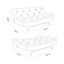 Atelier Del Sofa Rivo Sofá-Cama de 3 Plazas Beige